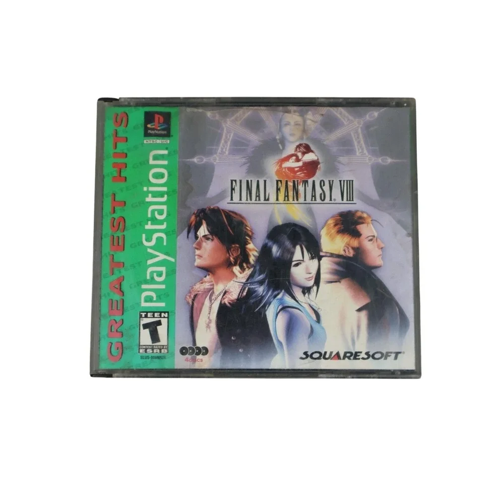 Final Fantasy VIII Sony PlayStation 1 PS1 Game Discs 2 3 4 Squaresoft RPG‎ 1999